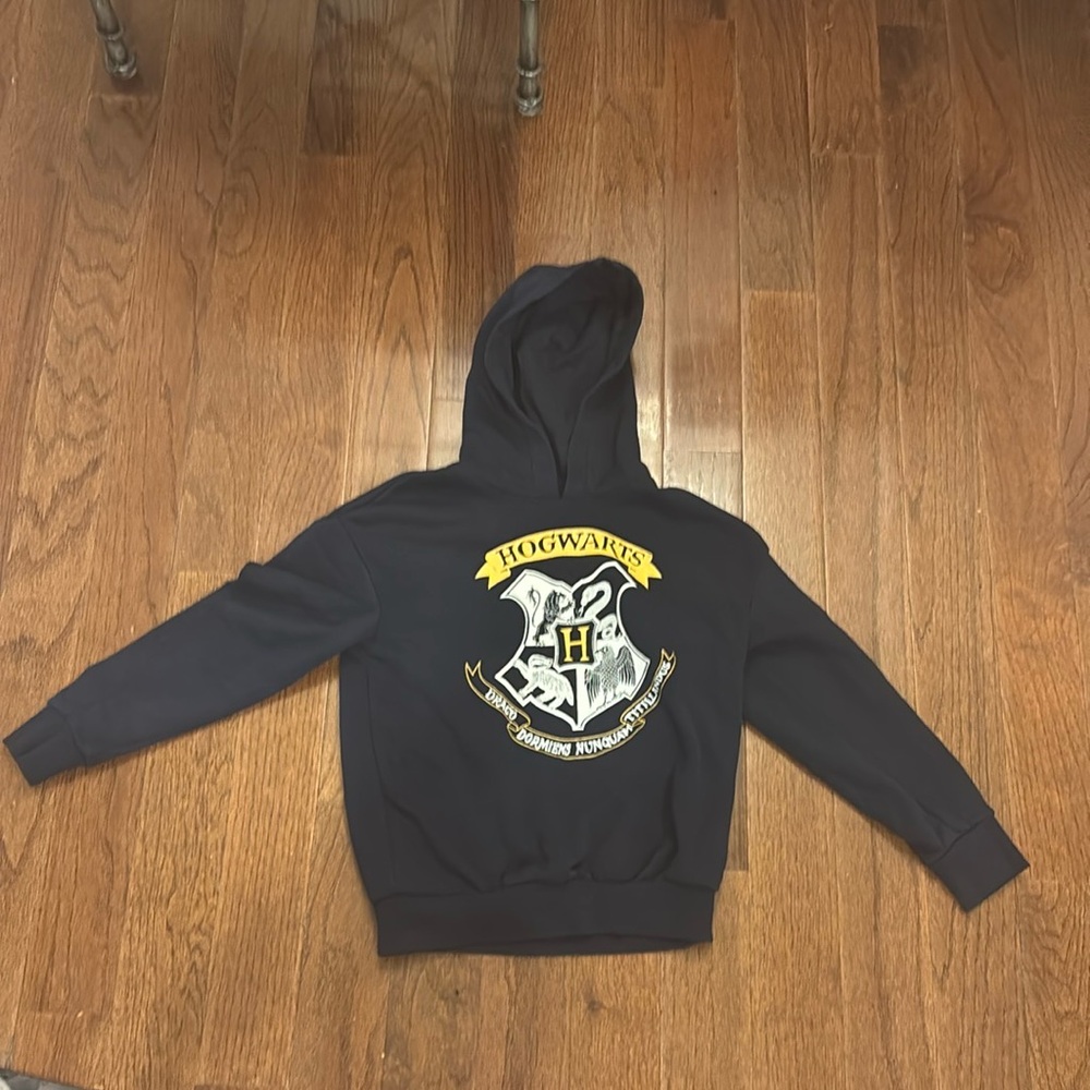 Black and Gold Sweatshirt with Stylish Hoodie Design